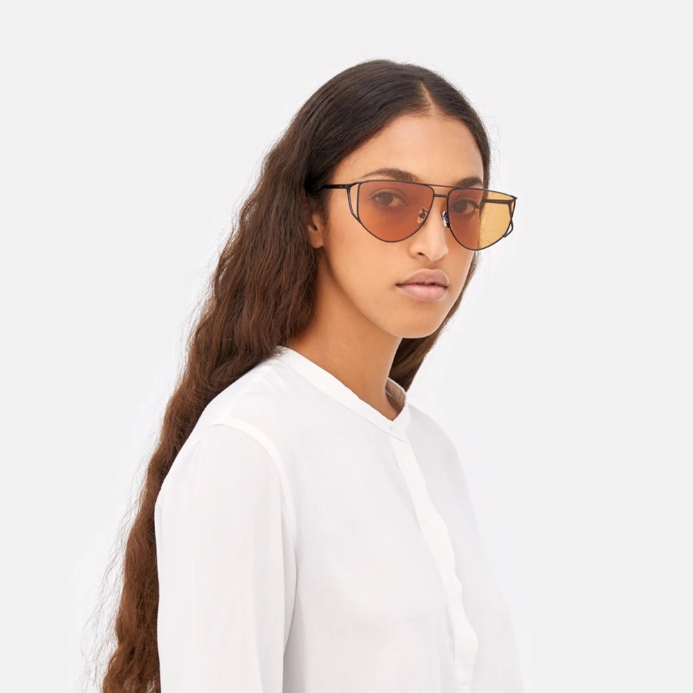 RetroSuperFuture Premio Refined Sunglasses with Brown Lenses